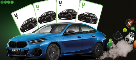 Cursa premiilor senzaționale la Unibet: Câștigă unul din 5 automobile BMW sau o parte din 153.000 RON